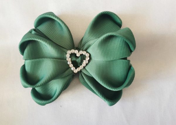 LOVE heart bow hair clip - Image 12