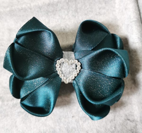 LOVE heart bow hair clip - Image 6