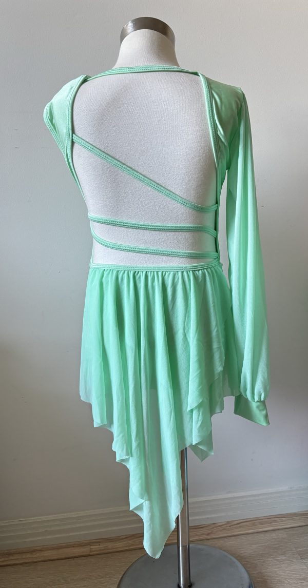 Custom design mint green Lyrical dance costume base  - Image 4